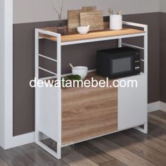 Multipurpose Cabinet Size 80 - Xavier CLEO WHITE / White - Natural